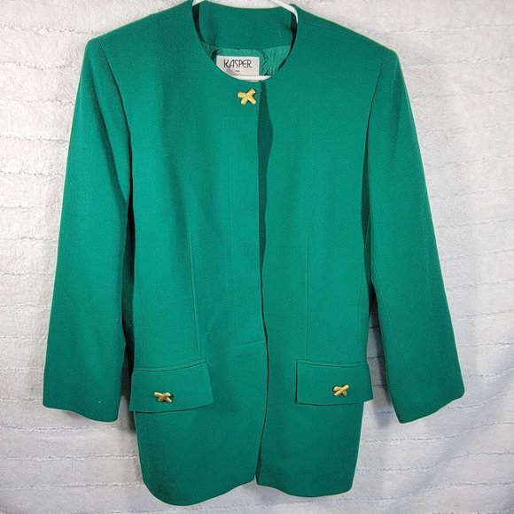 Kasper A.S.L. Jackets & Blazers - Kasper A.S.L. 10 Women's Wool Blazer Jacket coat